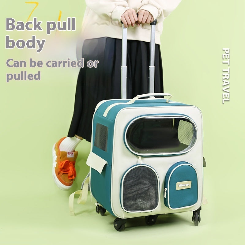 Pet Trolley Bag Outing Carry Bag Foldable