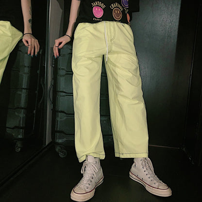 Retro wide-leg pants