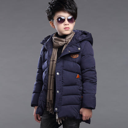 The Padded Hood: Boys’ Hooded High-Performance Padded Jacket