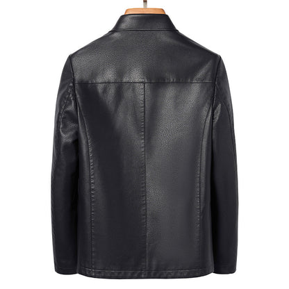 Lapel Ecological Real Leather Coat Mens Jacket Supreme Quality