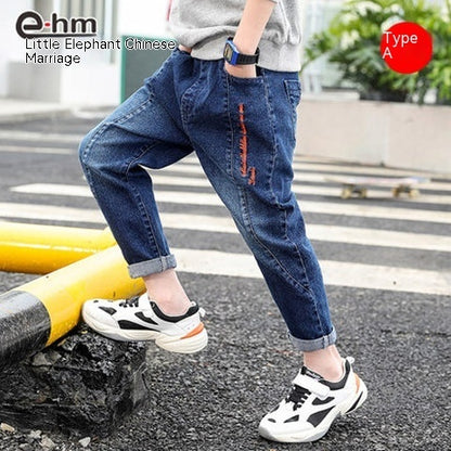 Boys Denim Trousers Childrens Clothing Rugged Reliability
