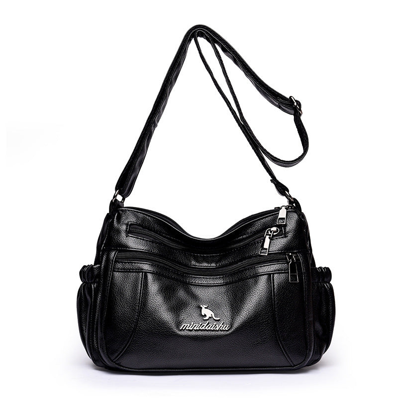 New Simple And Versatile Shoulder Large Capacity Multi Compartment Cross Body Bag