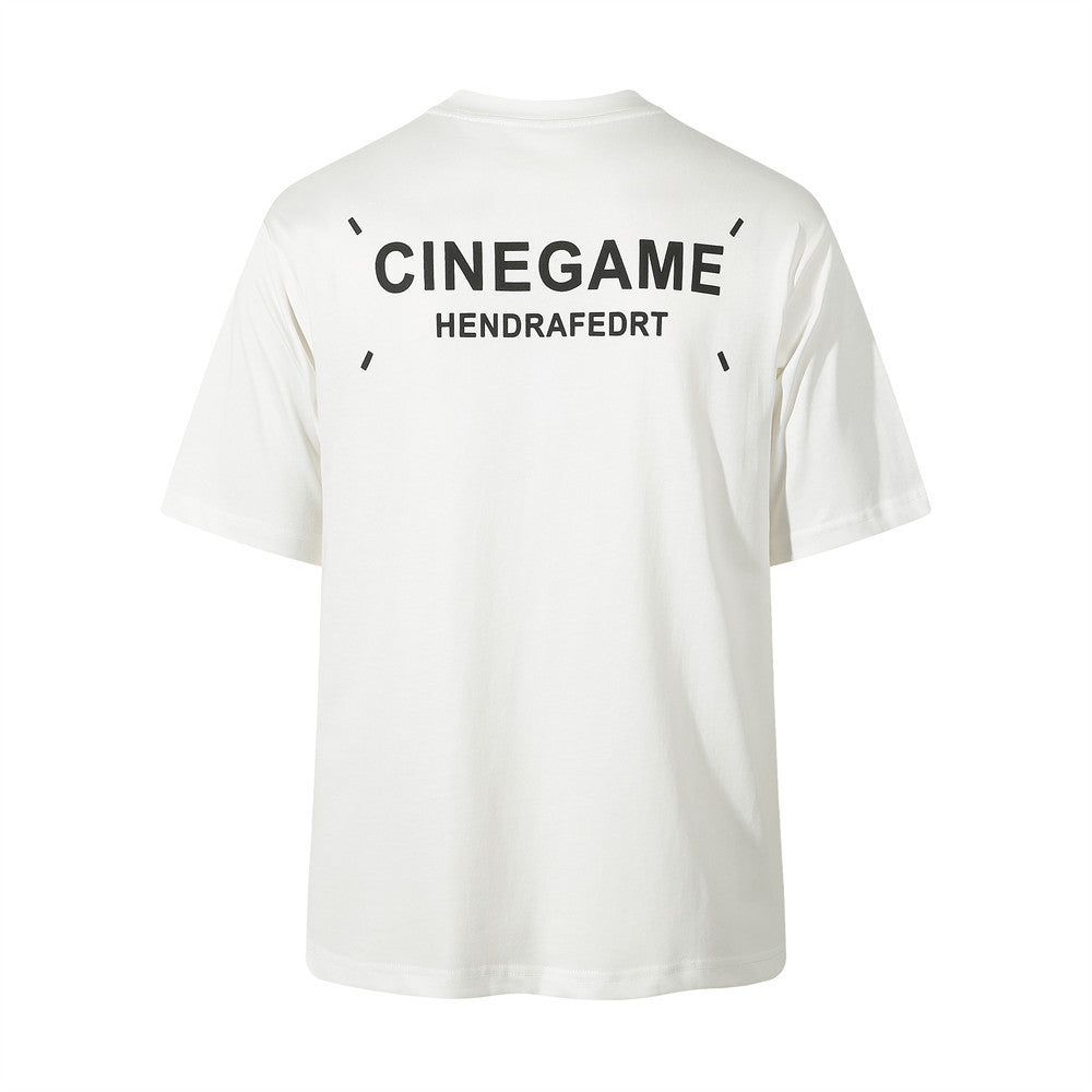 Fashion Letter Print Short-sleeve T-shirt Men