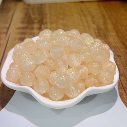 16mm Dream Starry Sky Thin And Glittering Cat's Eye Resin Scattered Beads