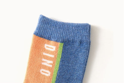 The Celestial Sock: Five-Pointed Star & Dinosaur Fashion Socks