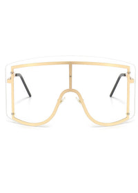 Gold frame white film
