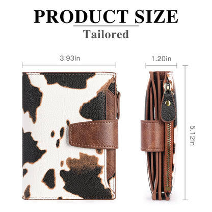 Women's Short Leather Wallet Coin Purse