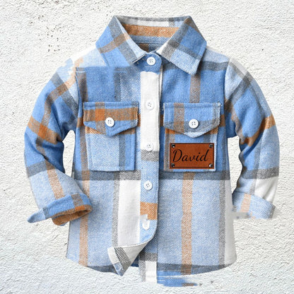 The Heritage Check: Children’s Patchwork Flannel Checkered Shirt