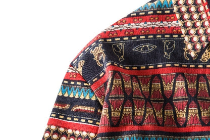 Inclusive Plus Size Ethnic Style Loose Casual Shirt