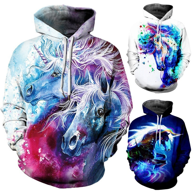 Techno-Sport 3D Digital Print Sweatshirt