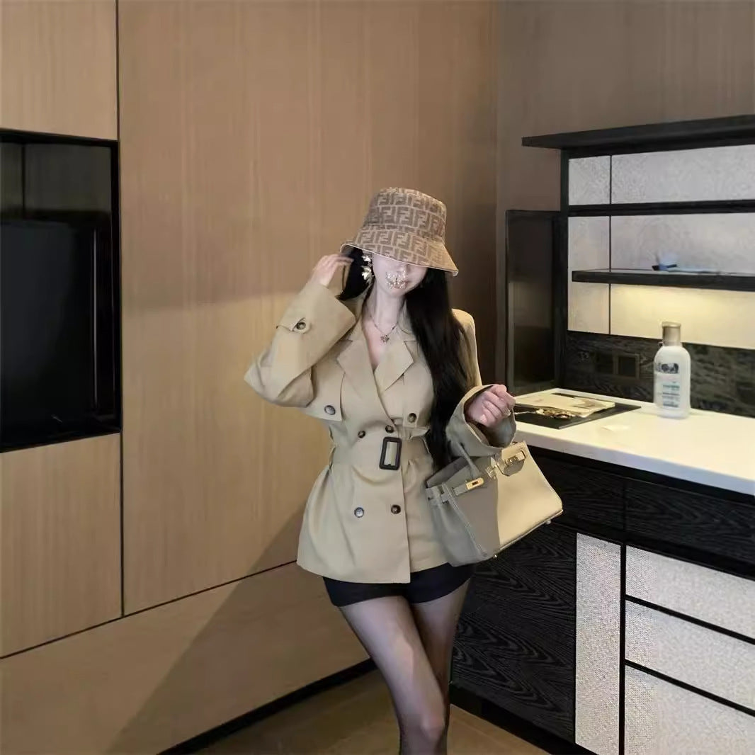 French Style Elegant Double Breasted Coat