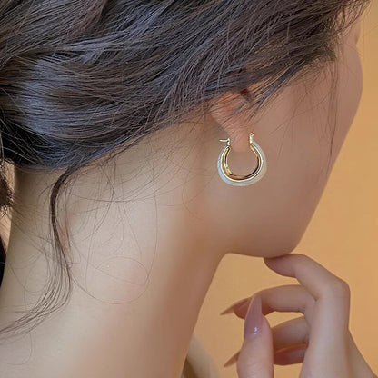 Metal Painting Ear Clip For Women