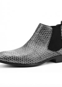 Snake Print Silver