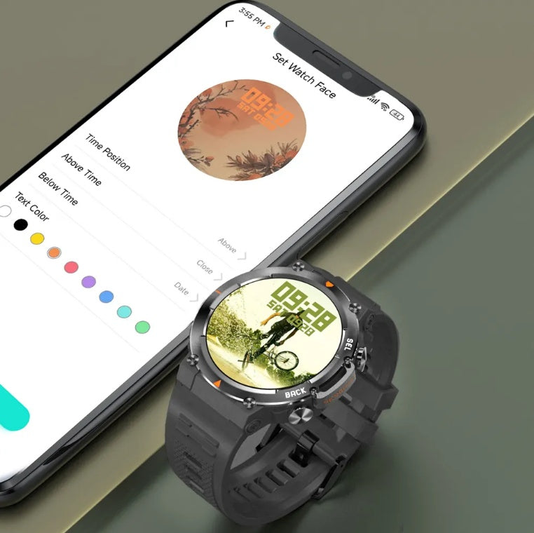 MAX18 Elite: 1.43-inch AMOLED Gesture Control AI Smart Watch