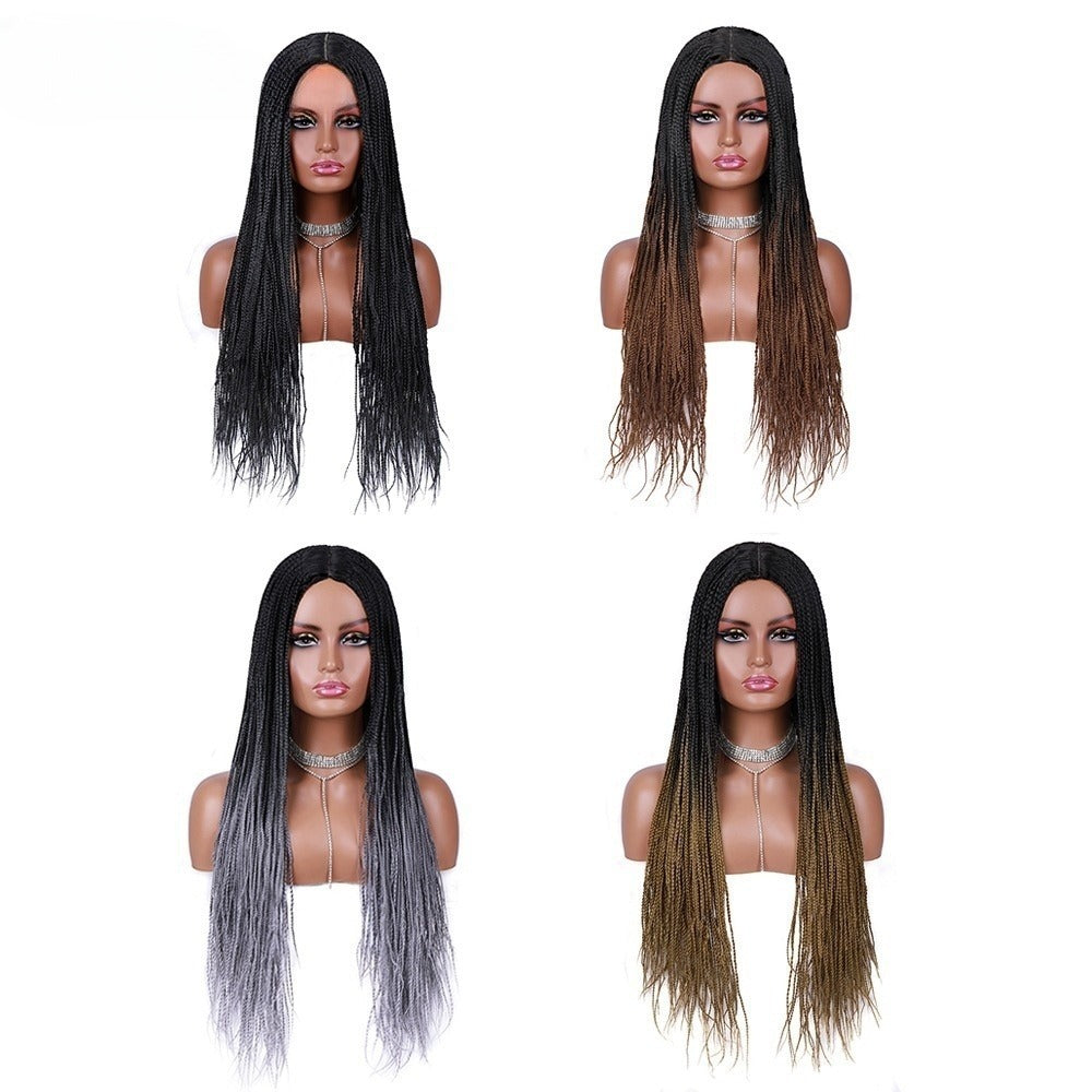 African Braid Long Hair Synthetic Wigs Women