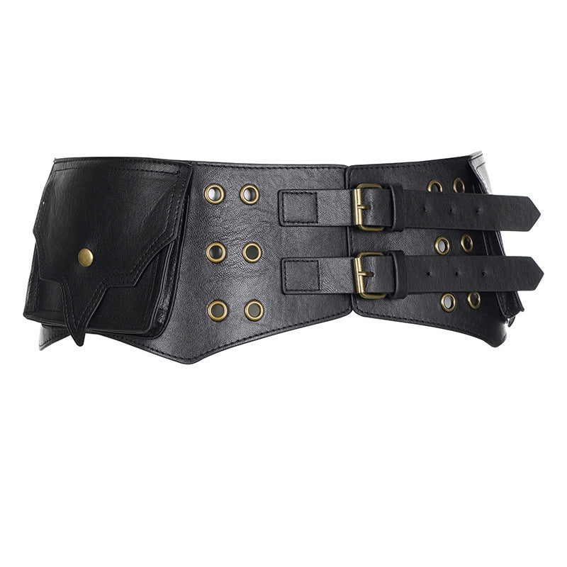 Heavy Industry Adjustable Belt Waist Bag Waste Soil Style Clothing Matching Belt
