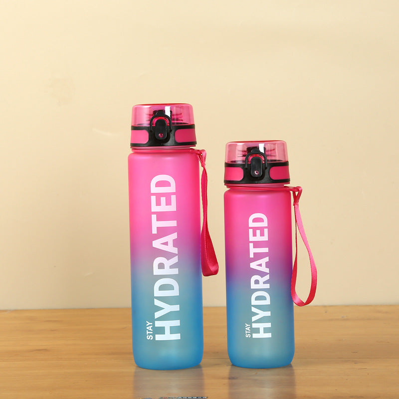 Gradient Single-layer Sports Water Bottle