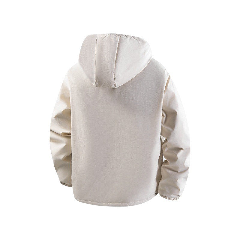 New Thick Cotton Coat Men's Windproof