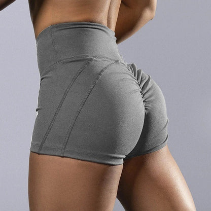 Hip Lifting Crimp High Waist Yoga Women's Shorts