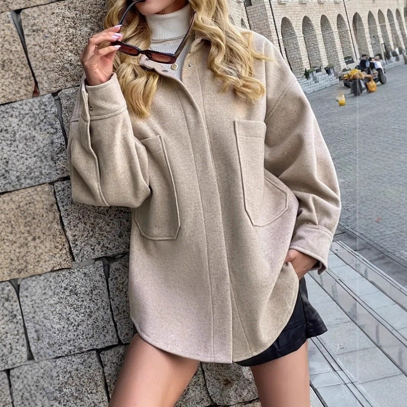 European And American Style Women's Street Fashion Casual Coat