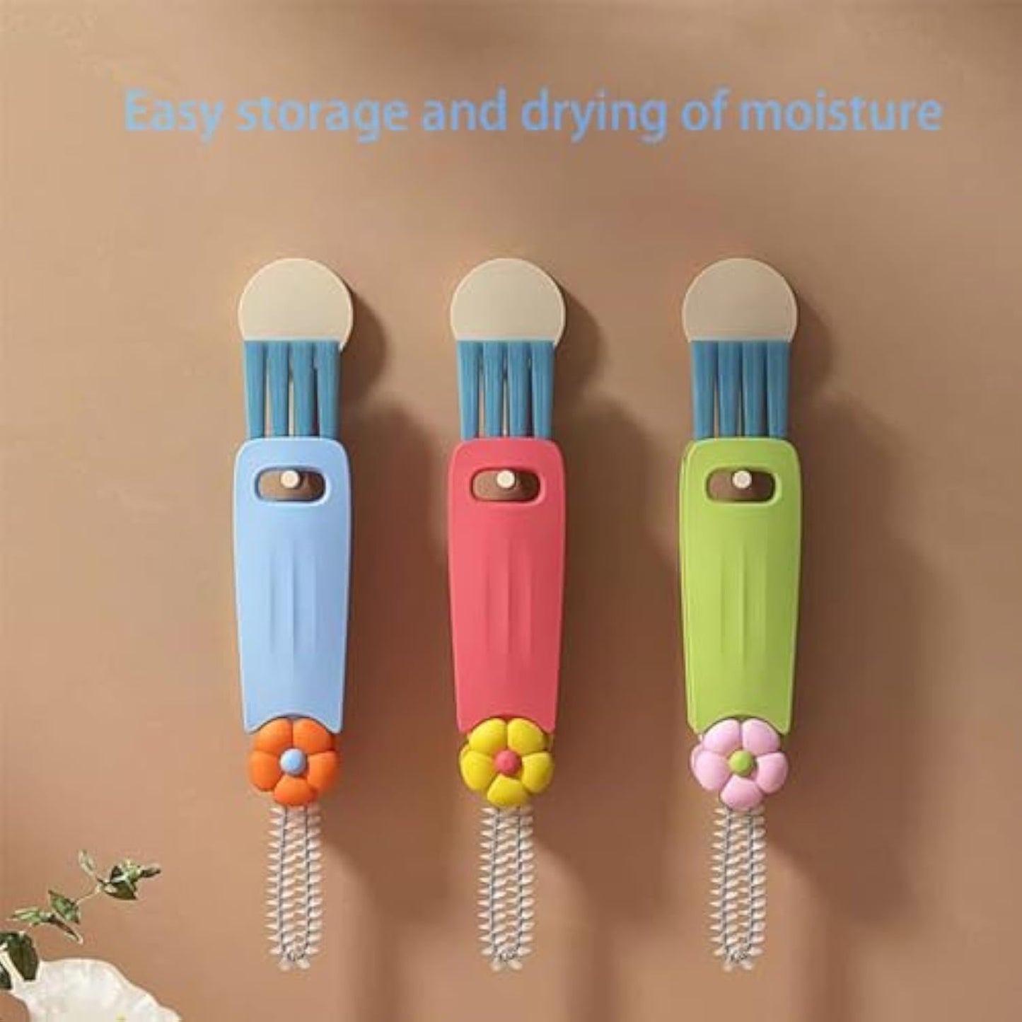3-in-1 Master: Multifunctional Straw & Lid Cleaning Brush Set