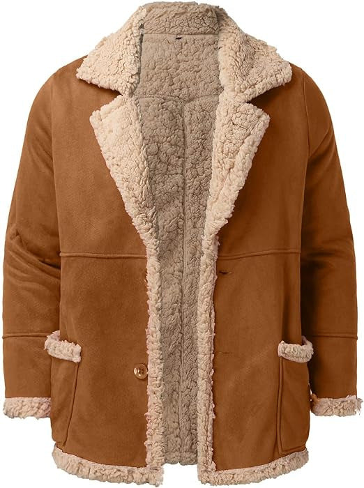 Fashion Mens Fur Integrated Fleece-Lined Padded Jacket Supreme Insulation
