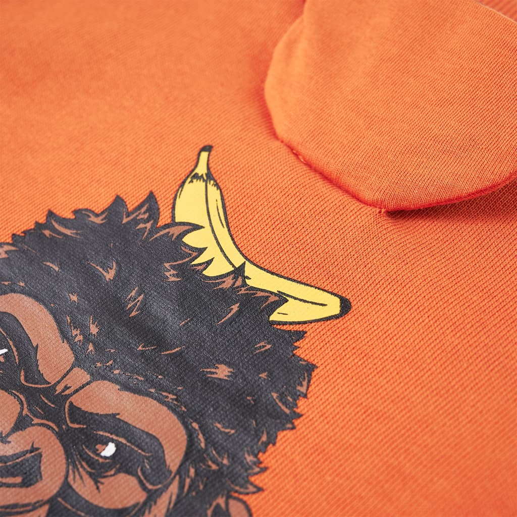 The Sunset Duo: Dark Orange & Medium Blue Sweatshirt Set