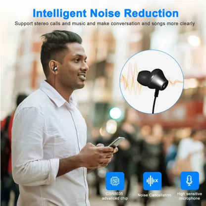 SweatFree Neck: Wireless Sweatproof Neckband Sports Earphones