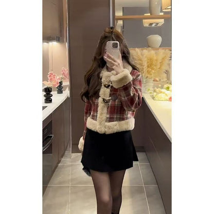 Women's Christmas French Coat All-matching