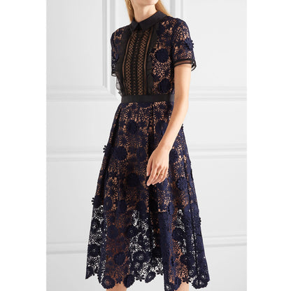 Short sleeve long dress