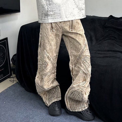 Women's Loose And Versatile American Floor Bending Knife Pants