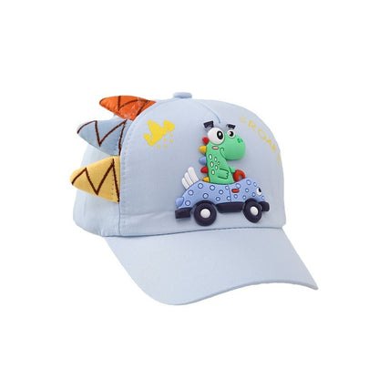 Prehistoric Edit: Dinosaur & Car Embroidered Peaked Cap