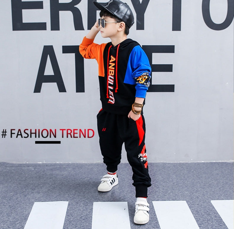 The Big Boy Kinetic: Korean-Style Long-Sleeve Sports Two-Piece