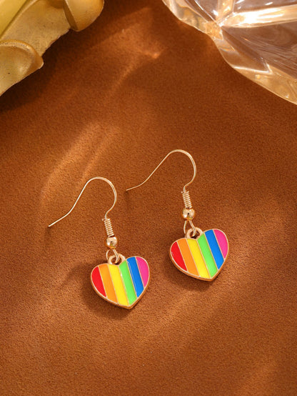 Creative New Rainbow Flag Rainbow Love Rainbow Earrings