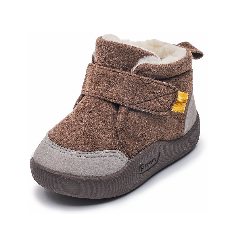 The Plus-Velvet Hearth: Toddler Soft-Soled Non-Slip Cotton Shoes