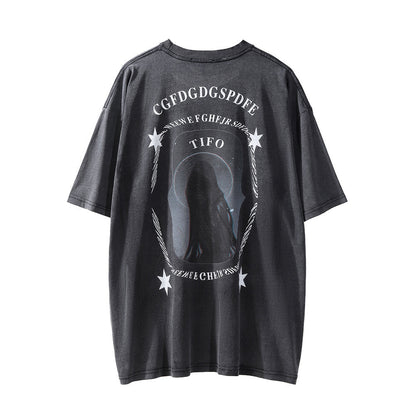 Fashion American Printed T-shirt Men