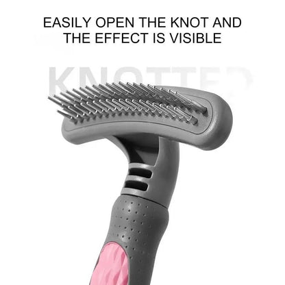 Pet Grooming Comb Cute Pet Grooming Comb Hair Removal Combs Effective Rustproof Shedding Brush For Puppies Pets Acceessories