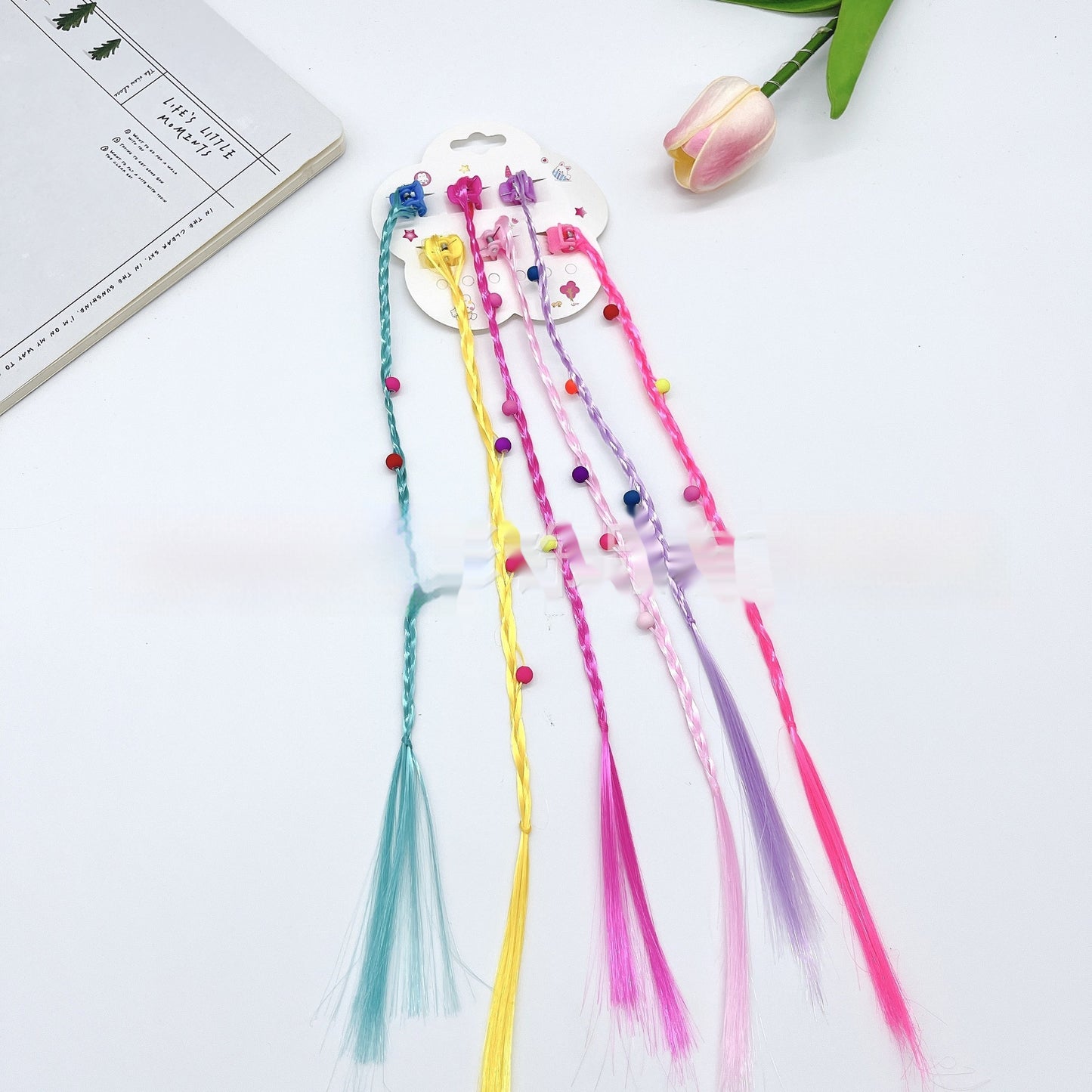 South Korea Children's Hair Accessories Ins Colorful Personality Wig Braid