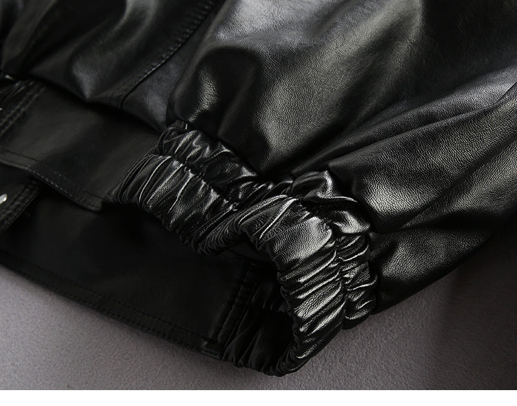 European American Street Trend Handsome Loose Leather Clothes Urban Maverick