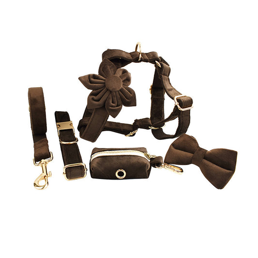 Pet Collar Dog Fabric Velvet