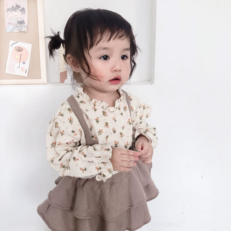 The Linen Vintage: Linen-Cotton Floral Romper & Top Set