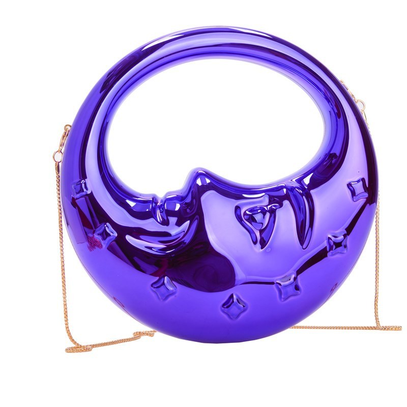 Women's Moon Handbag Niche Creative Shape Shoulder Messenger Bag