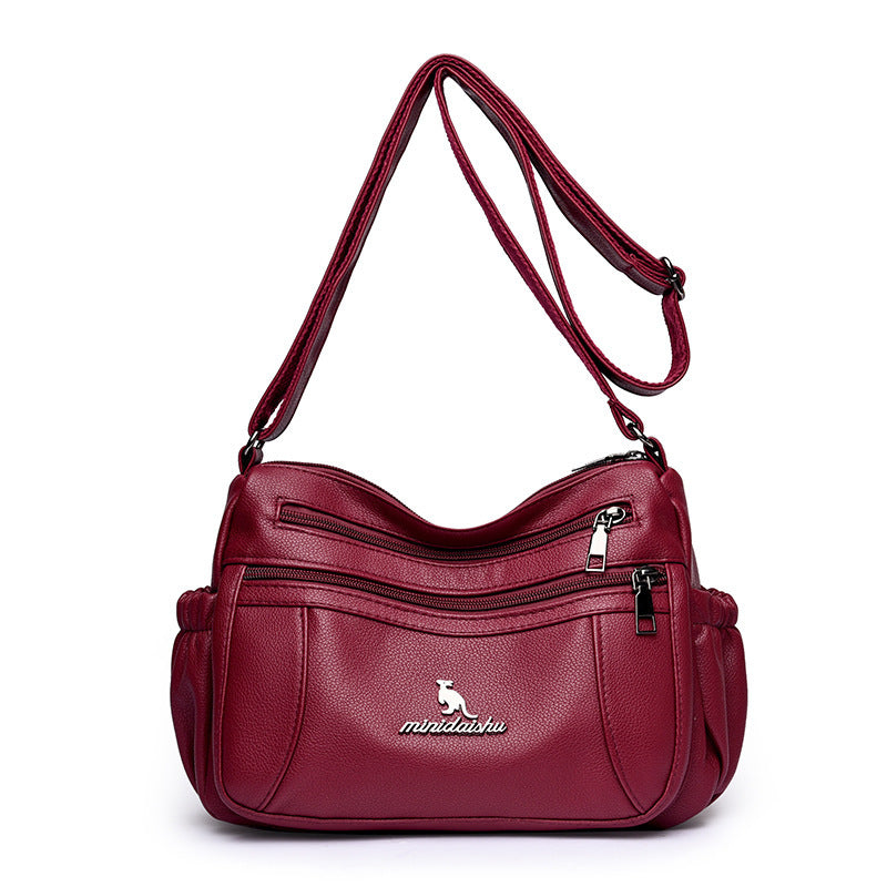 New Simple And Versatile Shoulder Large Capacity Multi Compartment Cross Body Bag