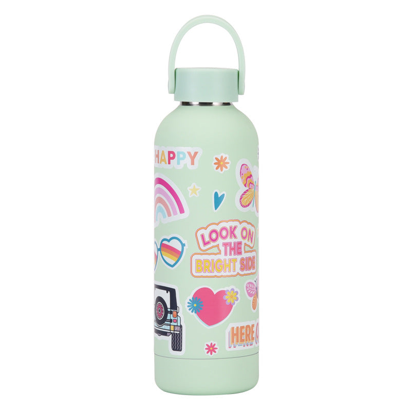 Student Insulator: Double-Layer Stainless Steel 500ml Mug