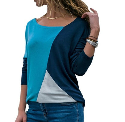 Stitching long sleeve t-shirt