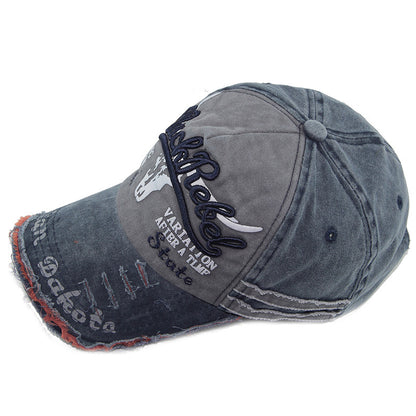 Heritage Fade: Washed Full-Signature Baseball Cap