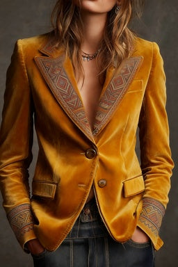 Casual Retro Stand Collar Coat