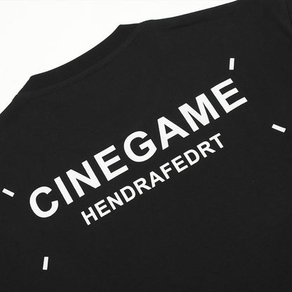 Fashion Letter Print Short-sleeve T-shirt Men