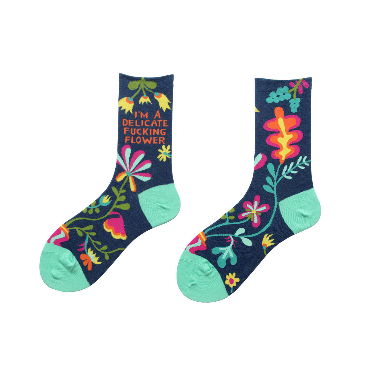 The Slouchy Artisan: Cotton Pile-Up Texture Socks for Women