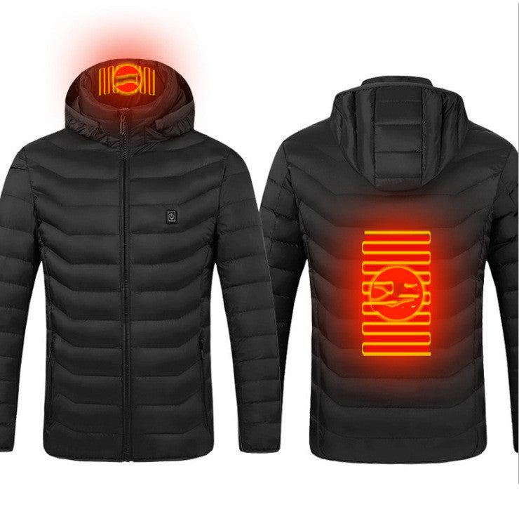 Carbon-Fiber USB Thermal Heated Power Coat